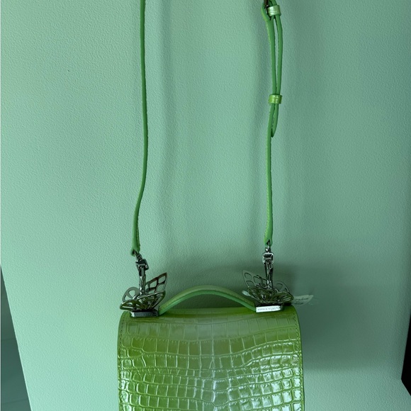 Sophia Webster Mariposa Mini Metallic
Croc-Embossed Shoulder bag - Picture 6 of 7